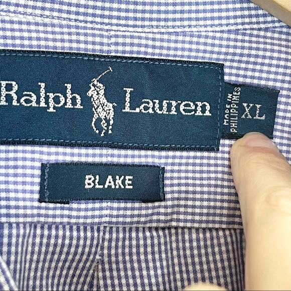 Ralph Lauren Button Down Shirt Blake Cotton Long Sleeve Men's size XL - Picture 5 of 7